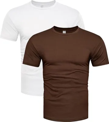 Zdjęcie produktu dla Recea T-shirt męski Hune brązowo-biały M