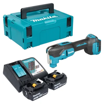 Image de Outil multifonction sans fil Makita DTM 53 RFJ 18 V OIS / Starlock Brushless + 2 batteries 3,0 Ah + chargeur + Makpac