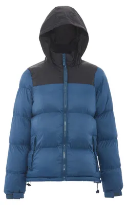 Immagine prodotto di Giacca imbottita trapuntata da donna, colore blu scuro/verde scuro/nero, taglia XL
