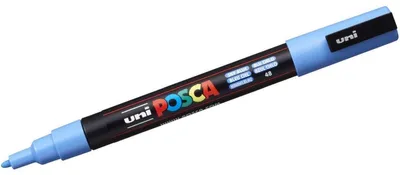 Produktbild von Uni-Ball uni POSCA PC-3M, Blau, Schwarz, Blau, Kunststoff, Polypropylene, Bullet