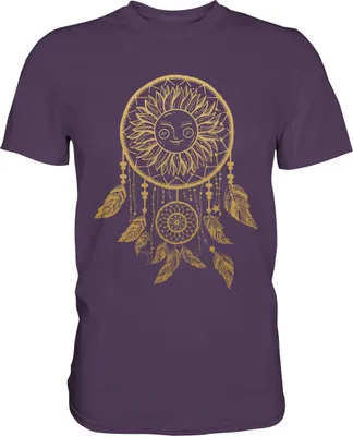 Produktbild von Traumfänger Sonnenblumen T-Shirt Garten Motiv Gärtner Geschenk – Urban Purple / M