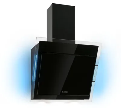 Produktbild von Klarstein Dunstabzugshaube Kopffrei, Abzugshaube, Dunstabzugshaube mit Aktivkohlefilter, Abluft Dunstabzugshaube, Aluminium-Fettfilter, Leiser Umluftbetrieb, 550 m³/h, 65 W, LED, 60 cm,Schwarz