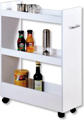 Produktbild von Kesper Nischenregal mit drei Ablageflächen und Rollen, 2485213