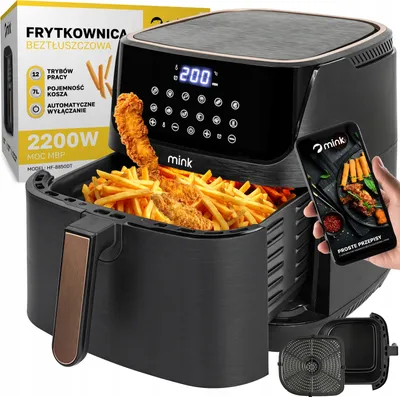 Produktbild von Fettfreie Heissluftfritteuse 2200W 7L - Gesundes Frittieren Ohne Öl
