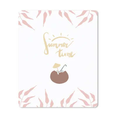 Produktbild von MuchoWow® Mauspad Mousepad Sommer - Zitat - Cocktail 19x23 cm - Mousepads - Maus Mat - Pad - Mausunterlage - Mauspads - Spielen