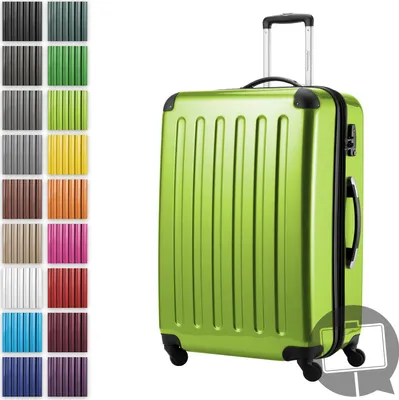 Obrázok produktu pre Alex - Veľký kufor z tvrdej škrupiny na príručnú batožinu s nadstavcom na kolieskach cestovný kufor na odbavenie XL 75 cm, 119 L, 4 kolieska, lesklý, jablkovo zelený