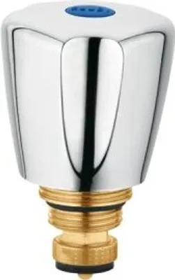 Produktbild von Kludi Oberteil 3/8" kalt mit Terralux Griff Kunststoff chrom