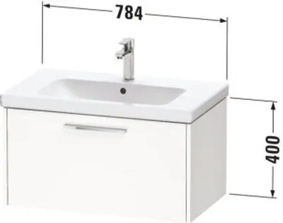 Produktbild von DURAVIT DC46670BD430000 D-Code WTU Wandh. Auszug 1,