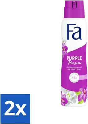 Produktbild von Fa Deodorant Spray Violet Leaves Passion 150 ml - Vorteilspack - 2 Stücke