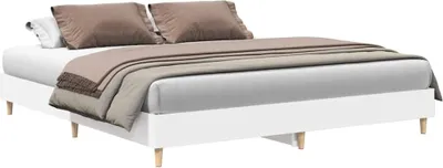 Produktbild von Bettgestell ohne Matratze Weiß 200x200 cm Holzwerkstoff