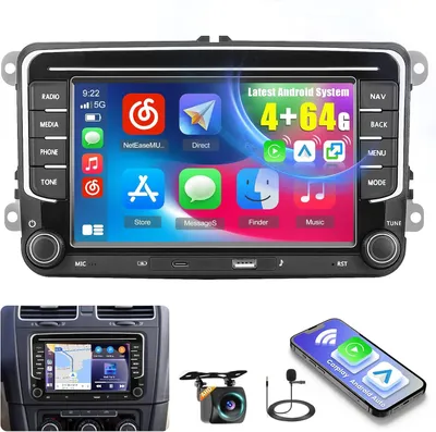 Produktbild von Android Autoradio – 2-DIN Autoradio – Multimediaradio – Navigationssystem – Autoradio mit Touchscreen