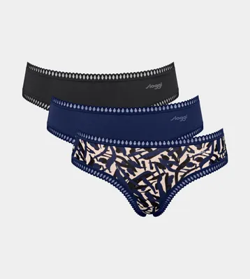 Produktbild von Sloggi GO Crush Hipster-Slips, 3er-Pack, Größe L