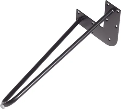 Produktbild von Dieda Bankgestell Hairpin schwarz Maße (L x B x H): 420 x 180 x 59 mm