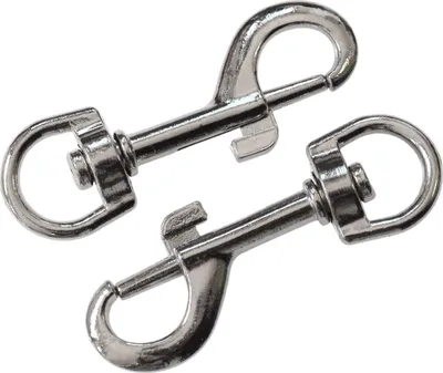 Produktbild von Karabiner Metall Karabinerhaken, silberfarben, verschiedene Größen, Größe:A - B 12mm L 53mm
