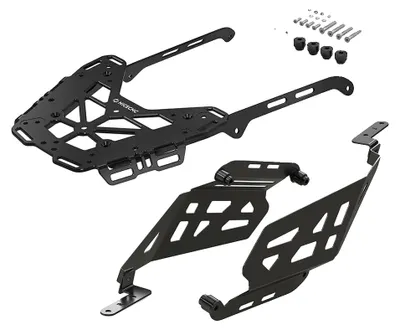 Produktbild von Motorrad Gepäckträger, langlebiges Aluminium und Stahl, einfache Installation, Set 2