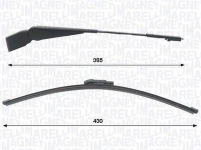 Zdjęcie produktu dla Ramię Wycieraczki Z Piórem 430Mm Db Sprinter 06.06- Tył