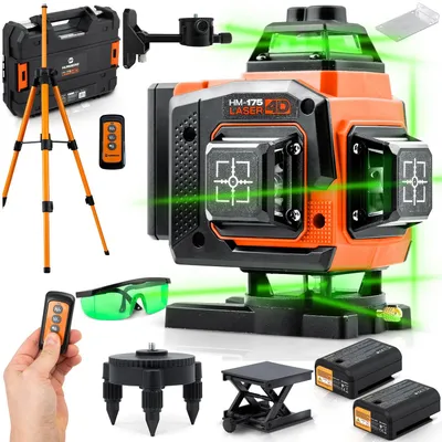 Obrázok produktu pre Krížový laserový nivelačný prístroj Humberg HM-175 v kufríku + príslušenstvo