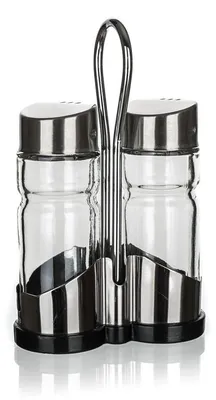 Produktbild von Gewürzset, Salz- und Pfefferbehälter, Glas und Edelstahl Culinaria