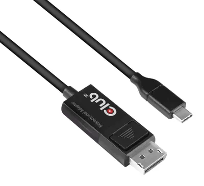 Zdjęcie produktu dla CLUB3D CAC-1557, 1,8 m, USB Type-C, DisplayPort, Męska, Męska, Prosty
