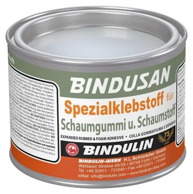 Produktbild von Bindusan Dose Spezialklebstoff für Moltopren, Schaumgummi und Schaumstoff Metalldose, 350 g von Bindulin