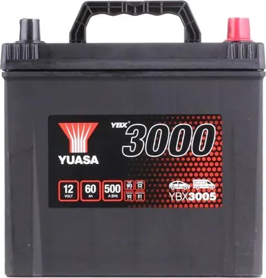 Produktbild von YUASA YBX3000 Starterbatterie 12V 60Ah 500A/EN D23 für Auto LKW Batterie