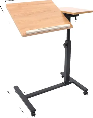 Zdjęcie produktu dla Biurko z regulowaną wysokością, ergonomiczna konstrukcja, solidna budowa, kolor szampański