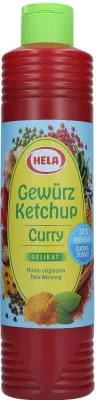 Produktbild von HELA Gewürz Ketchup Curry Delikat - 30% Zucker (800ml)