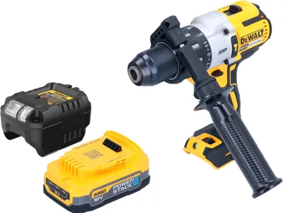 Produktbild von DeWalt DCD 996 E1 Akku Schlagbohrschrauber 18 V 95 Nm Brushless + 1x Powerstack Akku 1,7 Ah + Ladegerät