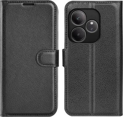 Produktbild von Mobigear Classic  Realme GT 6 Hülle Klapphülle Geldbörse - Schwarz