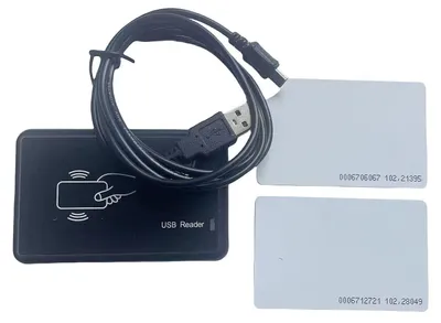 RFID-Kartenleser 125 kHz EM4100 USB + 2 ID-Karten
