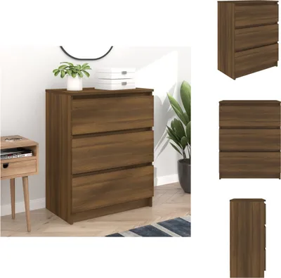 Obrázok produktu pre vidaXL Príborník hnedý dubový vzhľad 60x35x76 cm materiál na báze dreva - Príborníky