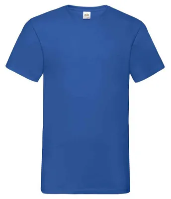 Image de Fruit of the Loom - T-shirt « Valueweight » à col en V pour hommes/femmes Unie LT2574 (M) (bleu roi)