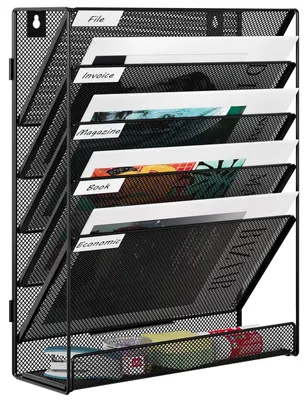 Produktbild von Solidchoice – A4-Wandorganisator mit 6 Fächern für Dokumente und Zeitschriften