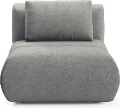 Produktbild von Masseno Polstersessel ATOMO, Modern Loungesessel ergonomisch, Chenille Grau