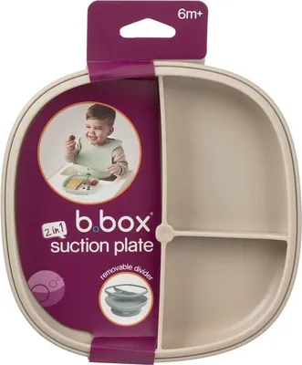 Obrázek produktu pro Silikonový talíř s přísavkou 2 v 1 LATTE, B.box