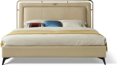Produktbild von Bett Polster Klassisches Doppelbett 180x200cm Holz Hotel Betten Schlafzimmer Neu