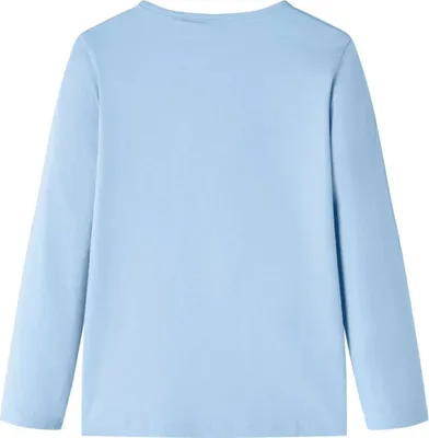 Image de vidaXL T-shirt à manches longues pour enfants bleu clair 140