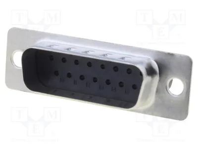 Produktbild von 1x D-Sub 5A Stecker für Leitungen 250V männlich PIN: 15 20mΩ DA15-PR D-Sub-Stecke