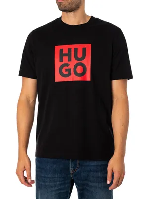 Produktbild von HUGO Daltor-Grafik-T-Shirt, Schwarz M