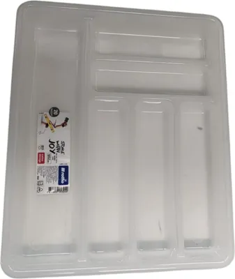 Zdjęcie produktu dla Rotho Basic, Organizer, Taca, Szuflada szafki, Sztućce, Przezroczysty, Polipropylen (PP)