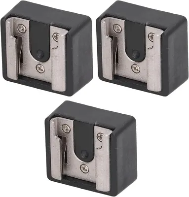 Productafbeelding van 3 Stuks Flitsschoen Adapter met 1/4 Inch Schroefdraad voor Statief en Monopod