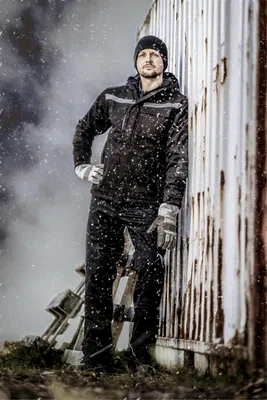 Immagine prodotto di Giacca da lavoro invernale NITRAS Motion TEX Plus - Calda giacca softshell unisex nera / nera XL