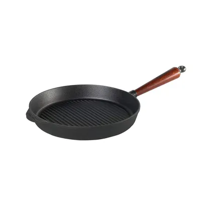 Produktbild von Skeppshult Grillrelief PAN 0028T Bratpfanne, 28 cm max. Durchmesser, Gusseisen/Gussaluminium, Induktionsherd-geeignet