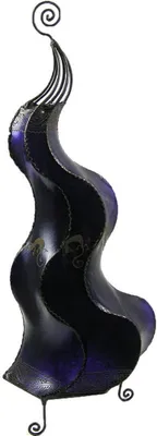 Produktbild von Orientalische Lampe Hennalampe marokkanische Lederlampe Tischleuchte Stehleuchte Mogador Gecko 80 cm, lila
