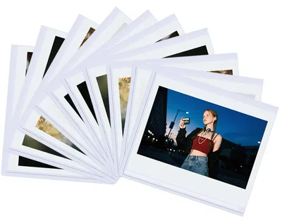 10 magnetische Bilderrahmen für Instax Wide, Polaroid, weiß