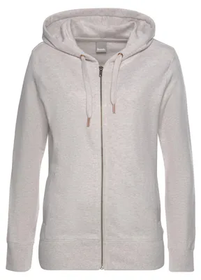 Produktbild von Bench Sweatjacke beige-meliert Größe 40/42