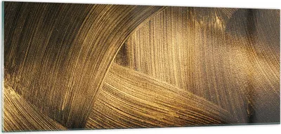 Produktbild von Bilder auf glas - Einteilig - Abstraktion Gold Textur - 100x40cm - Glasbilder - Wandbilder - Bilder - zum Aufhängen bereit - Wanddekoration aus Glas - Glas Bilder - Wandbild auf Glas - GAB100x40-4477