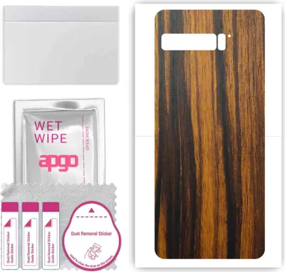 Produktbild von apgo Rückseite Schutzfolie, Skin, kompatibel mit Asus ROG Phone 3, Hinten Displayschutzfolie aus Vinylfolie, kratzfest, einfache Montage - Tigerwood