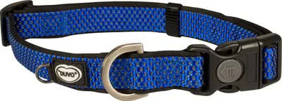 Produktbild von duvoplus Halsband, Nylon, robust, wasserdicht, 20-35 cm, 15 mm, blau, für Hunde