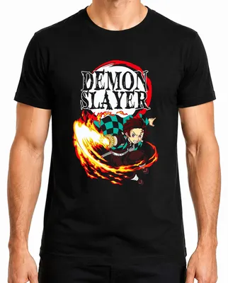 Obrázek produktu pro Pánské tričko Tanjiro Kamado Hinokami Kagura Anime Gift, černé, XL